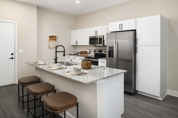 kitchen at The Crossings Apartments 