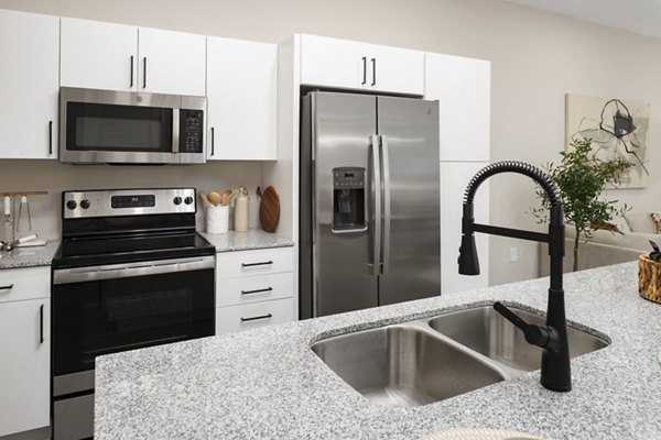 kitchen at The Crossings Apartments 