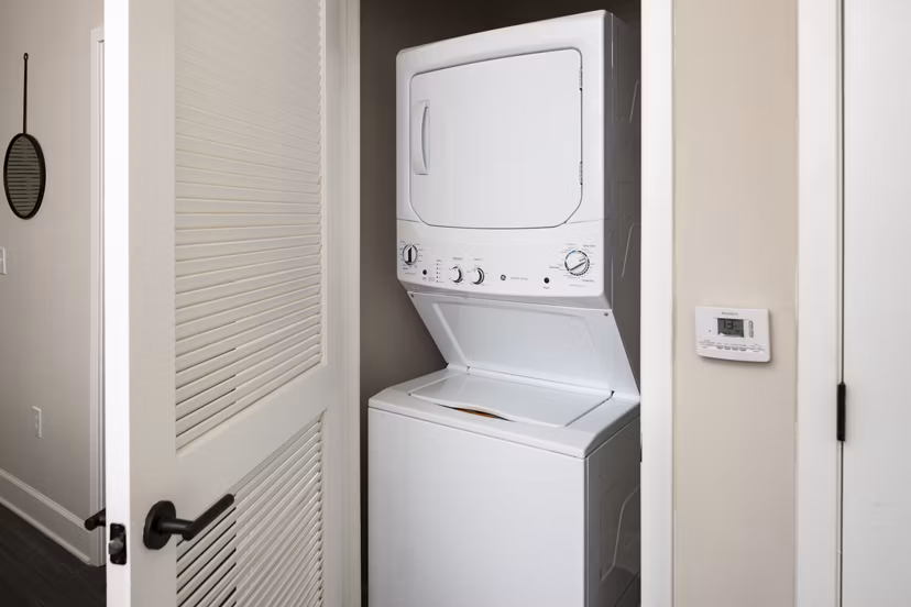 laundry room at The Crossings Apartments 