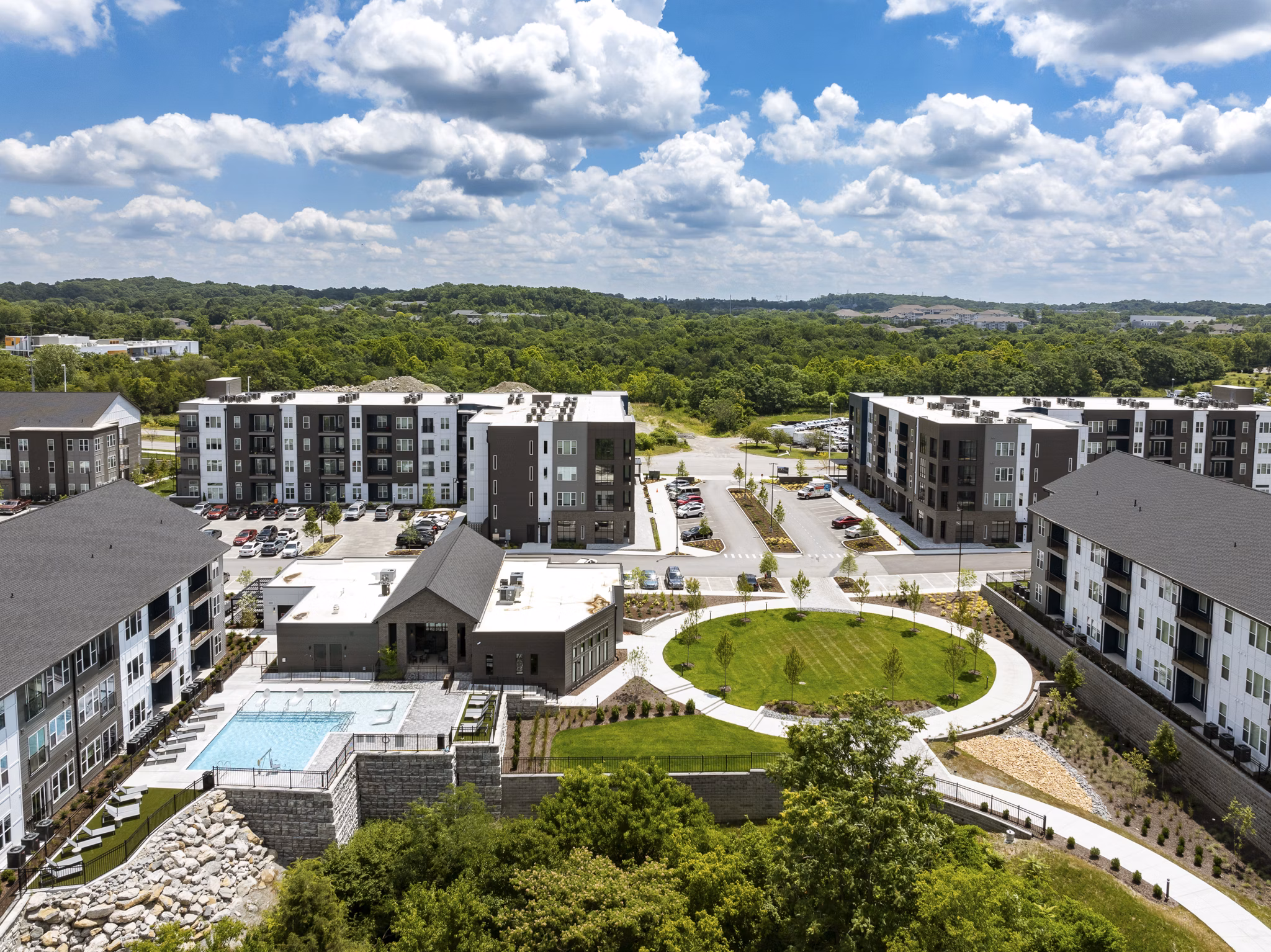 pool at The Crossings Apartments 