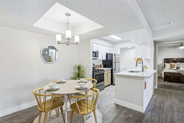 dining room at Escena Apartments