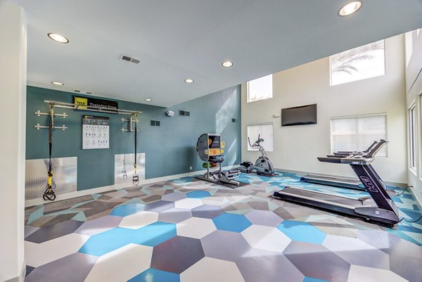 fitness center at Escena Apartments