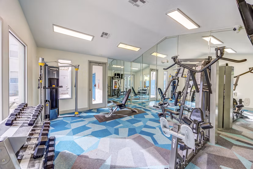fitness center at Escena Apartments