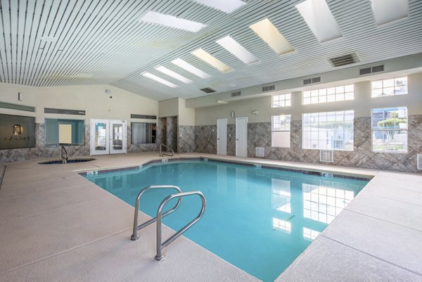 indoor pool at Escena Apartments