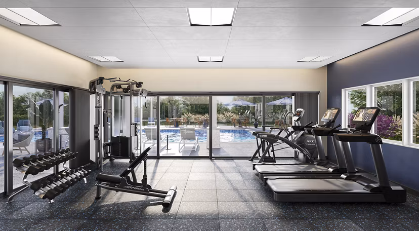 Fitness center with state-of-the-art equipment at Kaulana Mahina Apartments