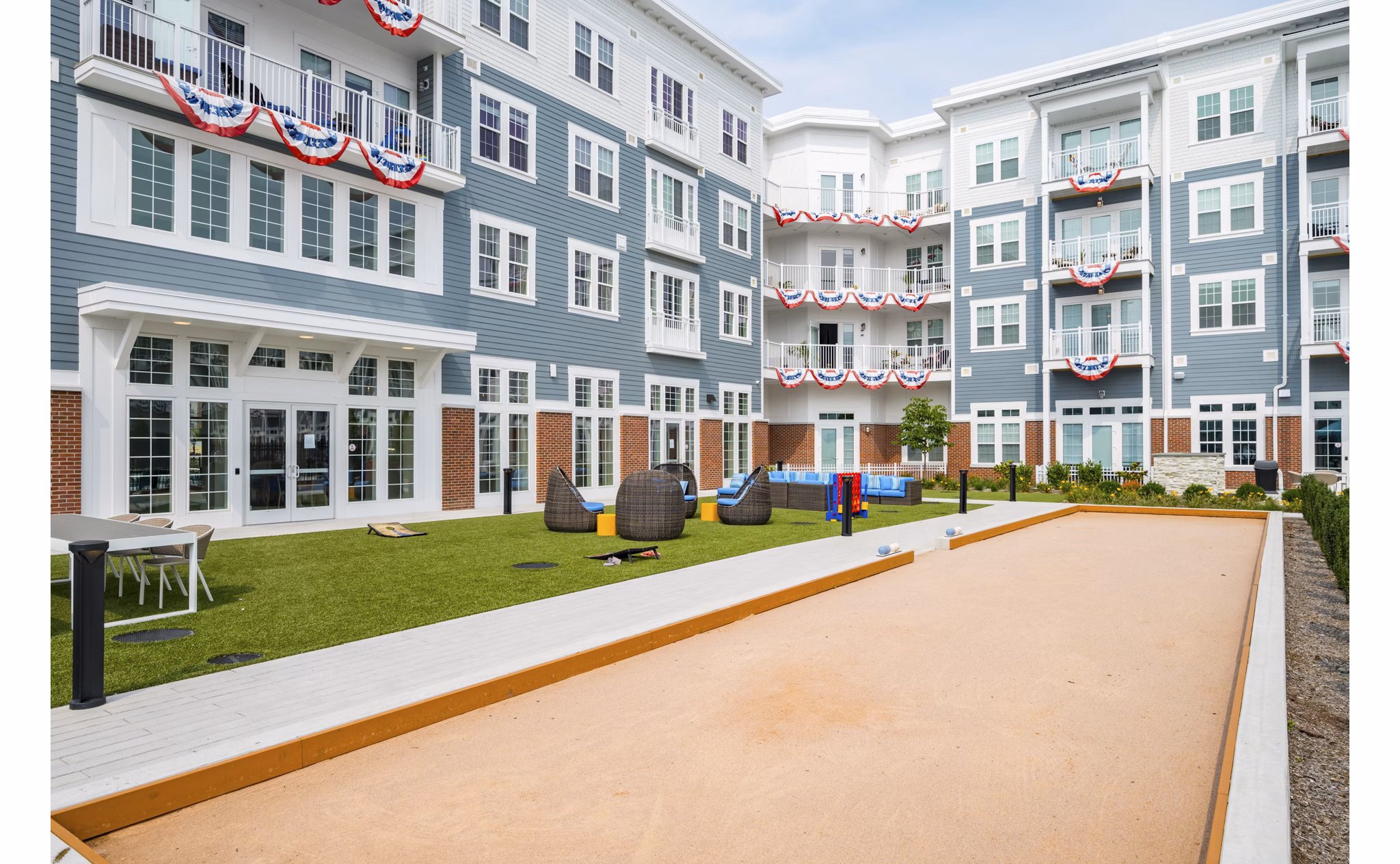recreational area at Shoregate Apartments 