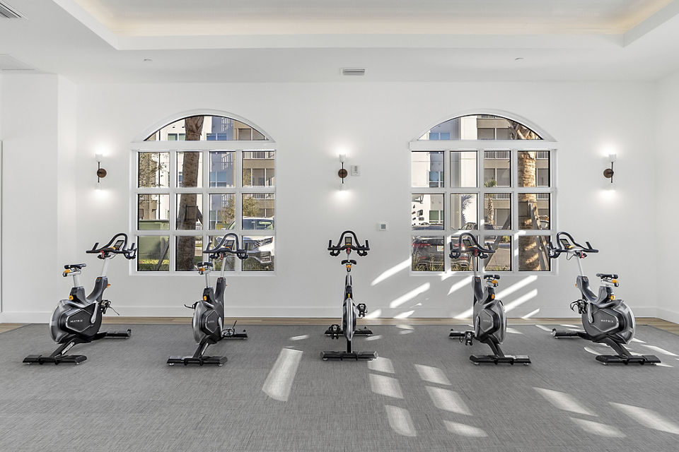 fitness center at Soluna Apartments