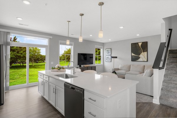 kitchen at Bentley Village Apartments