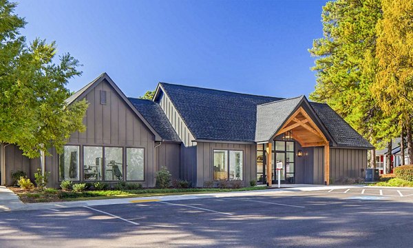 Club with modern design and social spaces at The Oakley Apartments