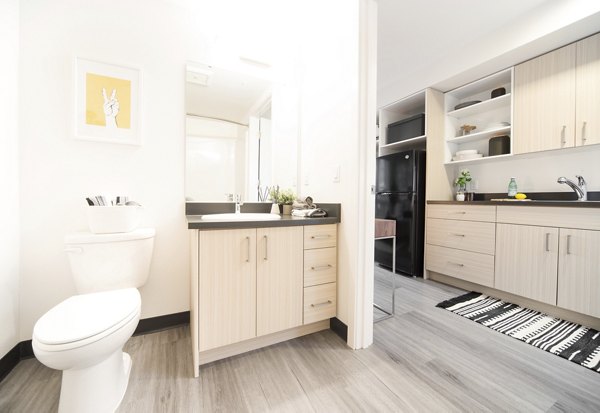 bathroom at The Parsonage Apartments