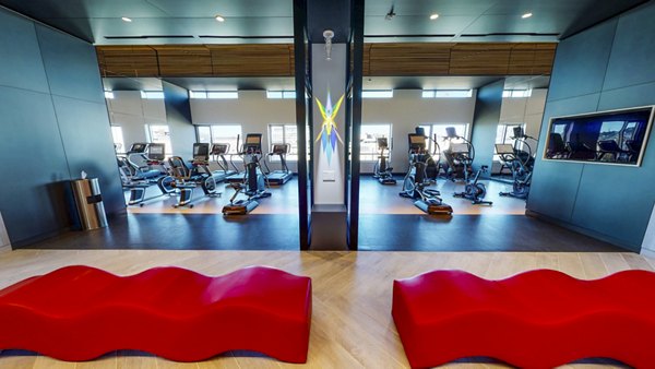 Modern fitness center with state-of-the-art equipment at 1177 Market Apartments in San Francisco