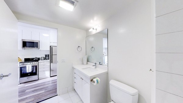 bathroom at 1188 Mission Apartments