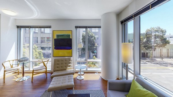 living room at 1188 Mission Apartments