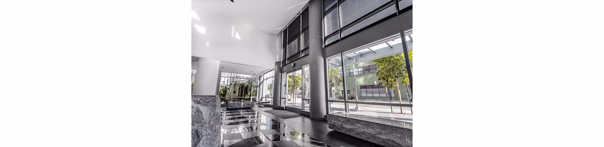 Elegant clubhouse lobby with modern decor at 1190 Mission Apartments