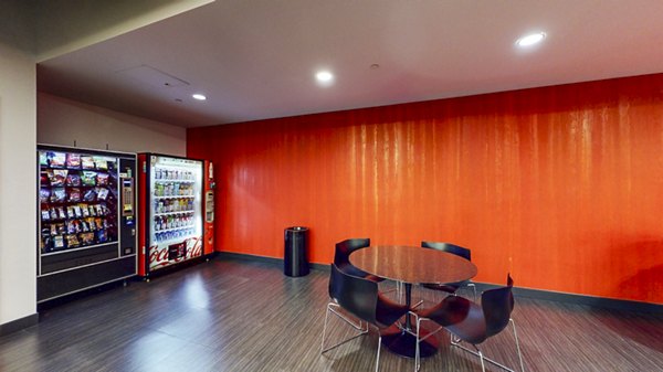 Modern fitness center with state-of-the-art equipment at 1190 Mission Apartments