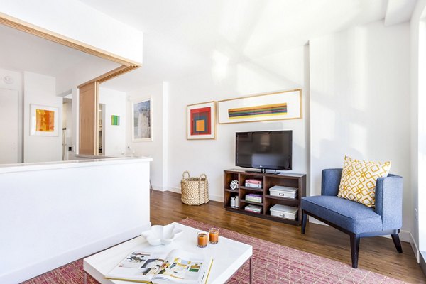 living room at 1190 Mission Apartments