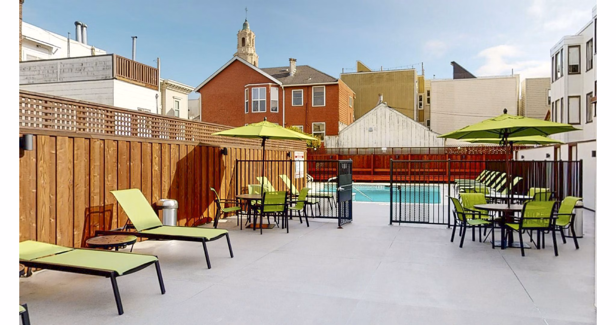 pool/patio at 240 Dolores Apartments