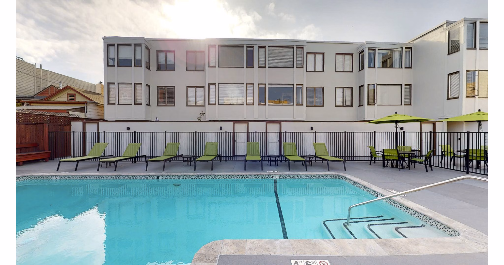 pool at 240 Dolores Apartments