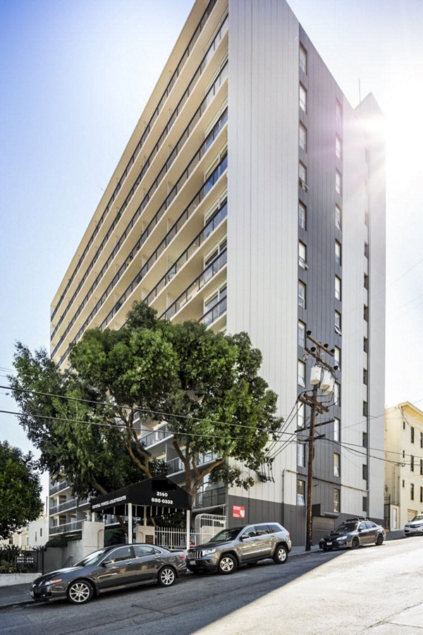 Crystal Tower Apartments: Modern building showcasing luxury apartment design in urban setting