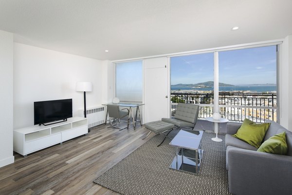 living room at Crystal Tower Apartments