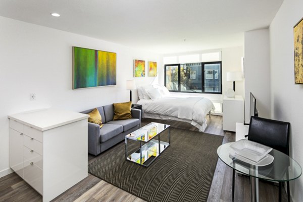 living room at Telegraph Hill Apartments