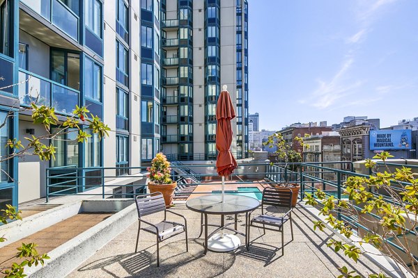 patio/balcony at Trinity Towers Apartments