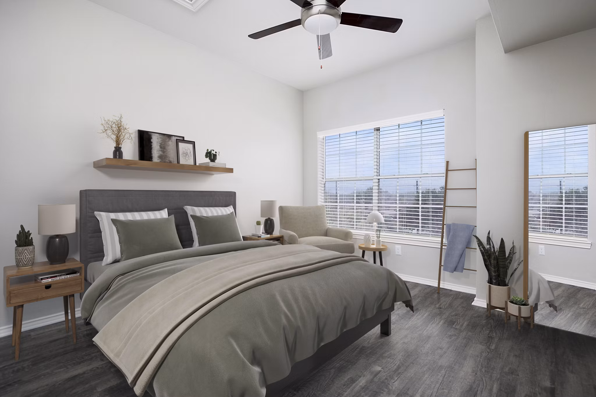 bedroom at Hillside on Cannon Apartments