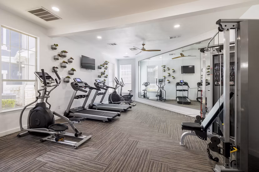fitness center at Hillside on Cannon Apartments