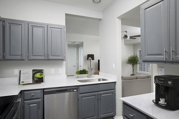 kitchen at Hillside on Cannon Apartments