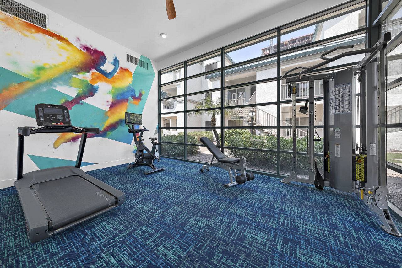 Gym at The Met At 3Rd And Fillmore Apartments (1 of 2)