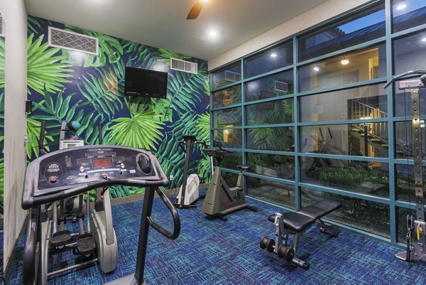 fitness center at The Met at 3rd and Fillmore Apartments 