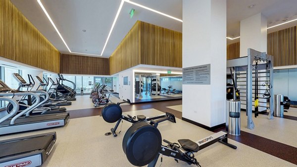 fitness center at 33 8th St Apartments