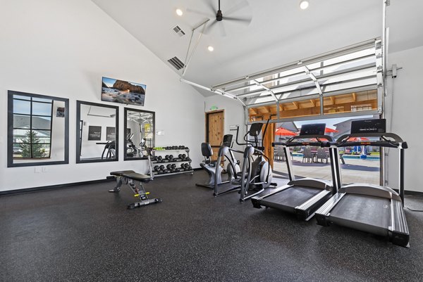 fitness center at Amazon Falls Apartments