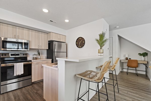 kitchen at Amazon Falls Apartments