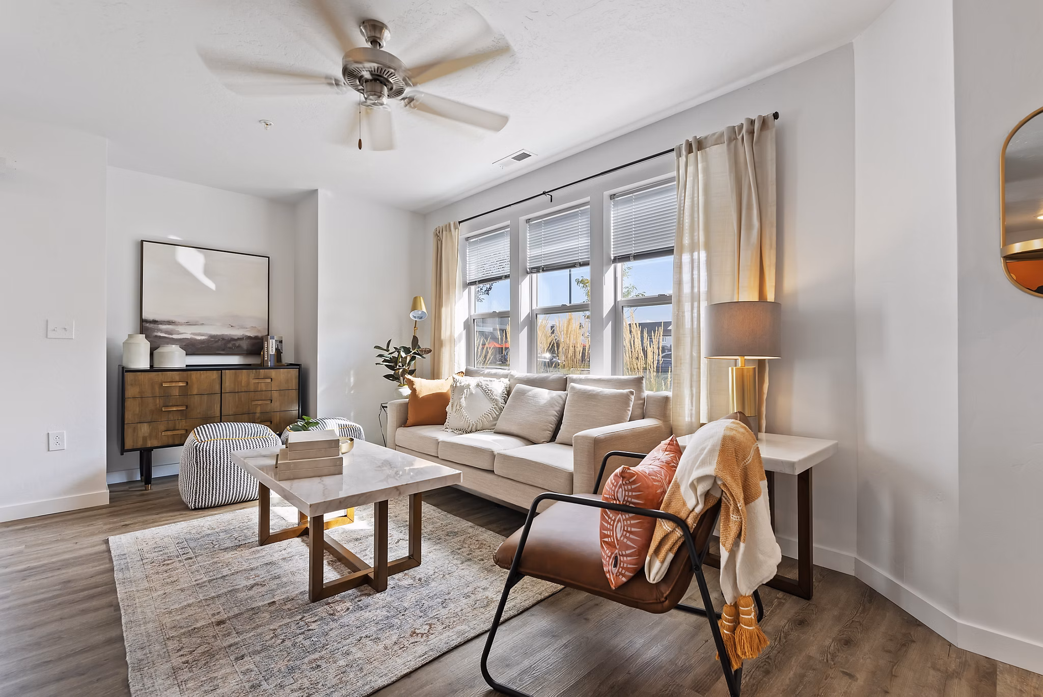 living room at Amazon Falls Apartments