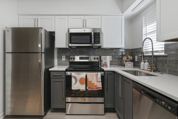 kitchen at Aventura Bellevue Apartments