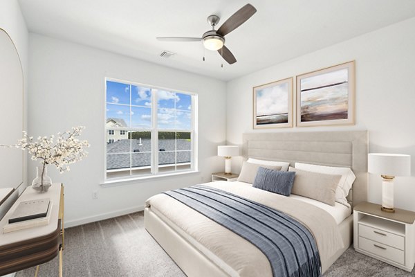 bedroom at The Arboretum Apartments