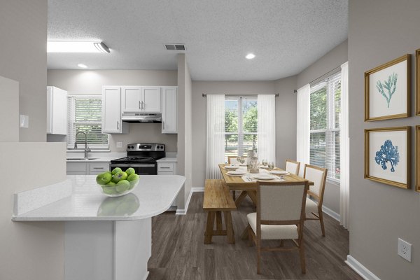 dining room at The Arboretum Apartments 