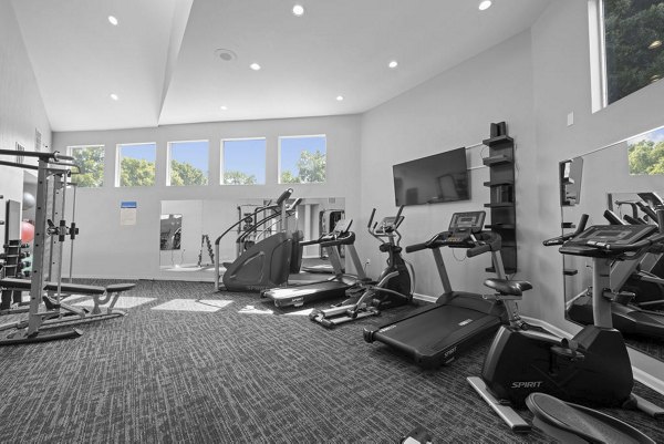 fitness center at The Arboretum Apartments 