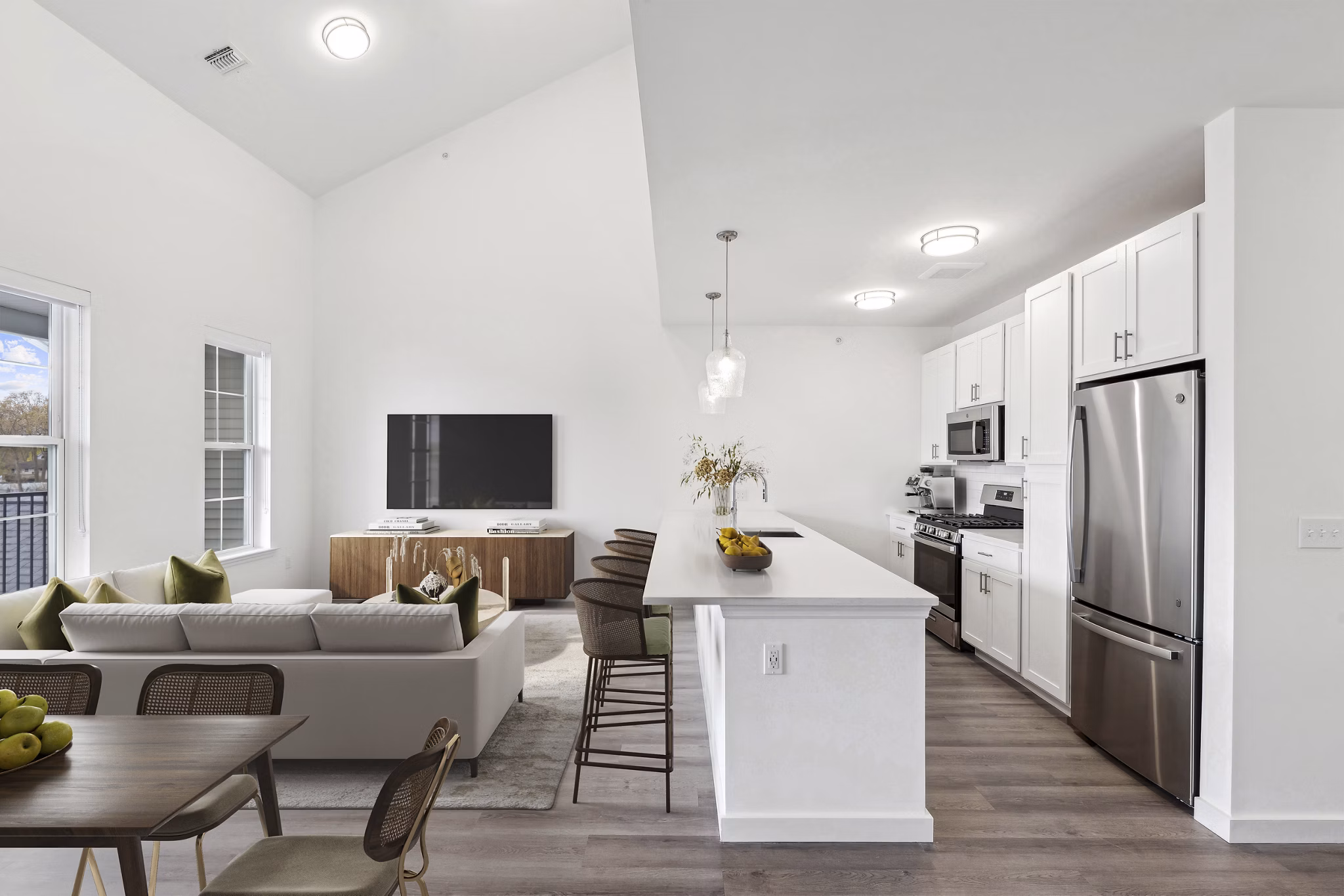living room at The Arboretum Apartments 