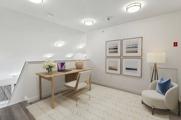 living room at The Arboretum Apartments