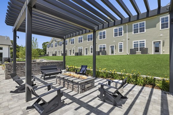 fire pit at The Arboretums Apartments