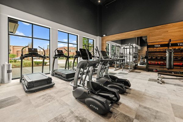 fitness center at Bennet at BullStreet Apartments