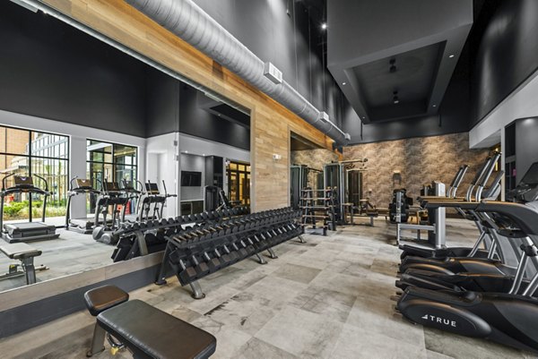 fitness center at Bennet at BullStreet Apartments