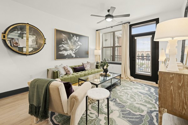 living room at Bennet at BullStreet Apartments