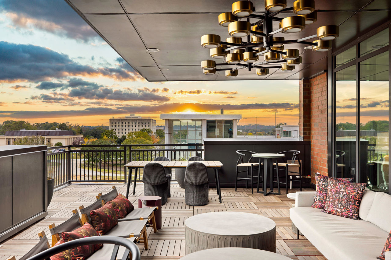 Roof deck at Bennet At Bullstreet Apartments (2 of 3)