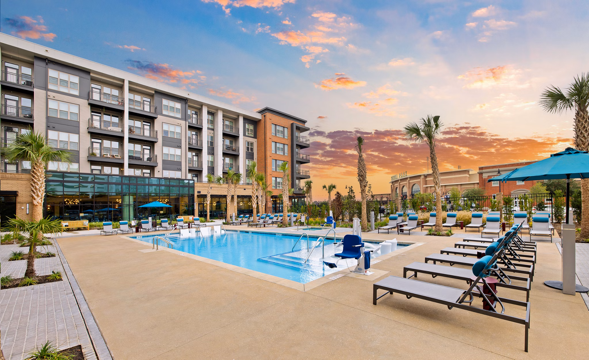 pool at Bennet at BullStreet Apartments