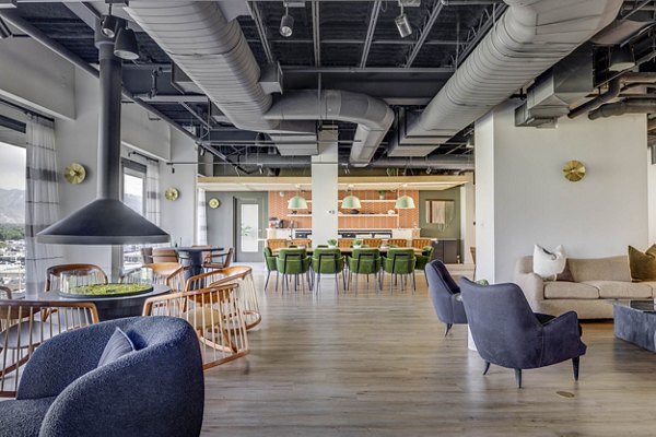 Elegant clubhouse with modern furnishings at Lattice Apartments