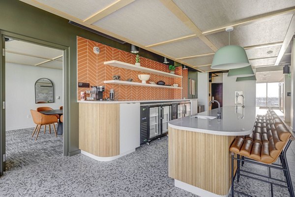Modern clubhouse with sleek design at Lattice Apartments