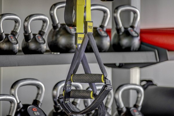 fitness center at Lattice Apartments